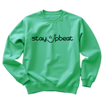 Stay Upbeat Crewneck - Black Logo