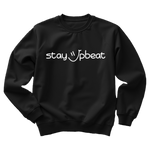 Stay Upbeat Crewneck - White Logo