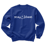 Stay Upbeat Crewneck - White Logo