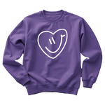 Smiley Crewneck - White Logo