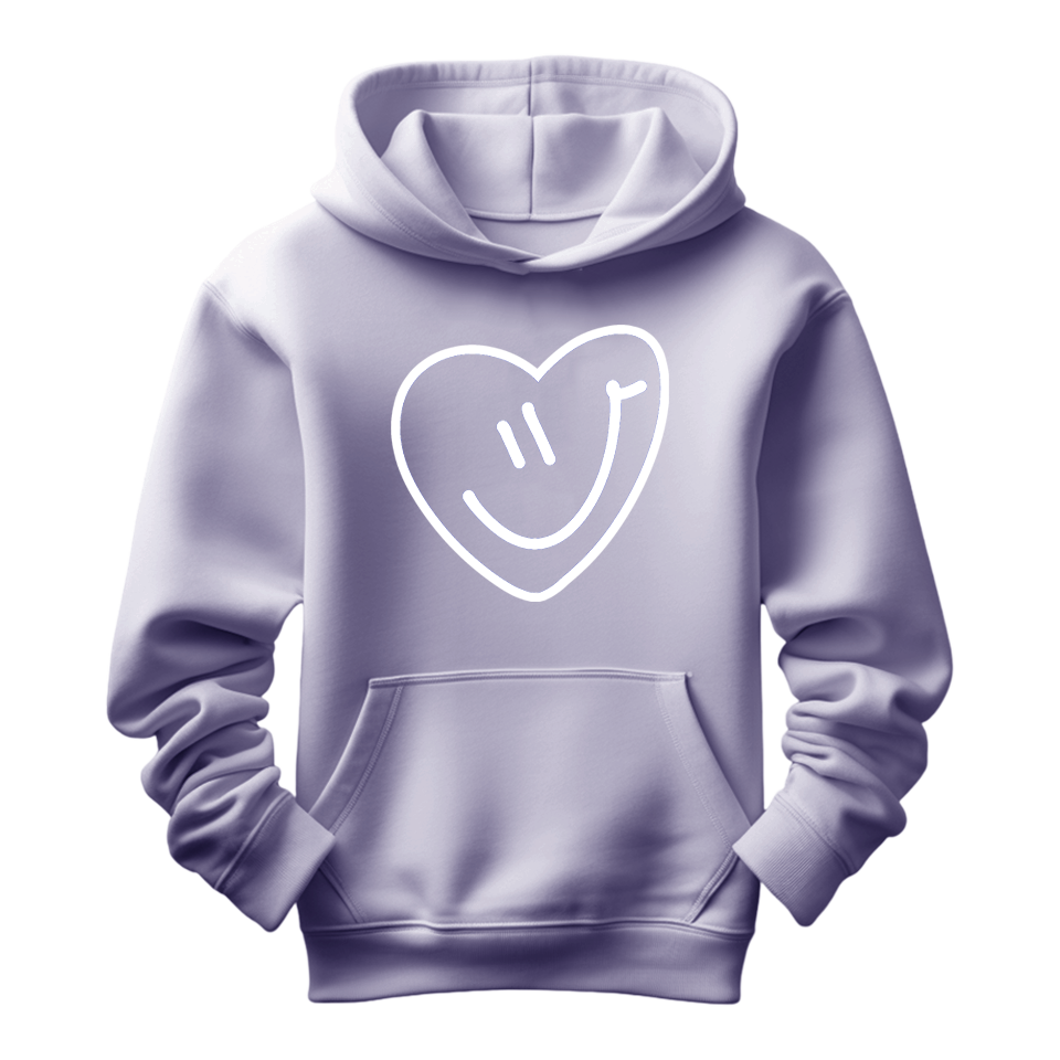 Smiley Hoodie - White Logo – Team Balmert