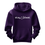 Stay Upbeat Hoodie - White Logo