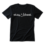 Stay Upbeat T-Shirt - White Logo