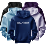 Stay Upbeat Hoodie - White Logo