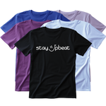 Stay Upbeat T-Shirt - White Logo