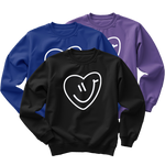 Smiley Crewneck - White Logo